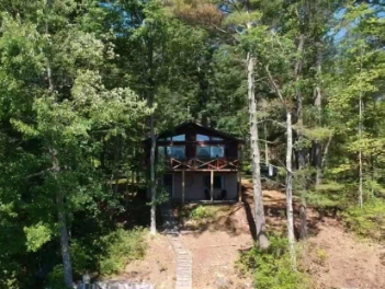 Photo of house from lake